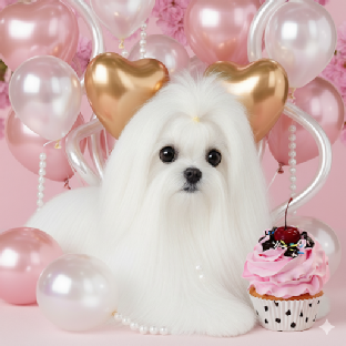 Gorgeous baby doll face Maltese 